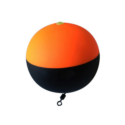EVA material fishing float ball diameter black orange with swivel fishing eva floats